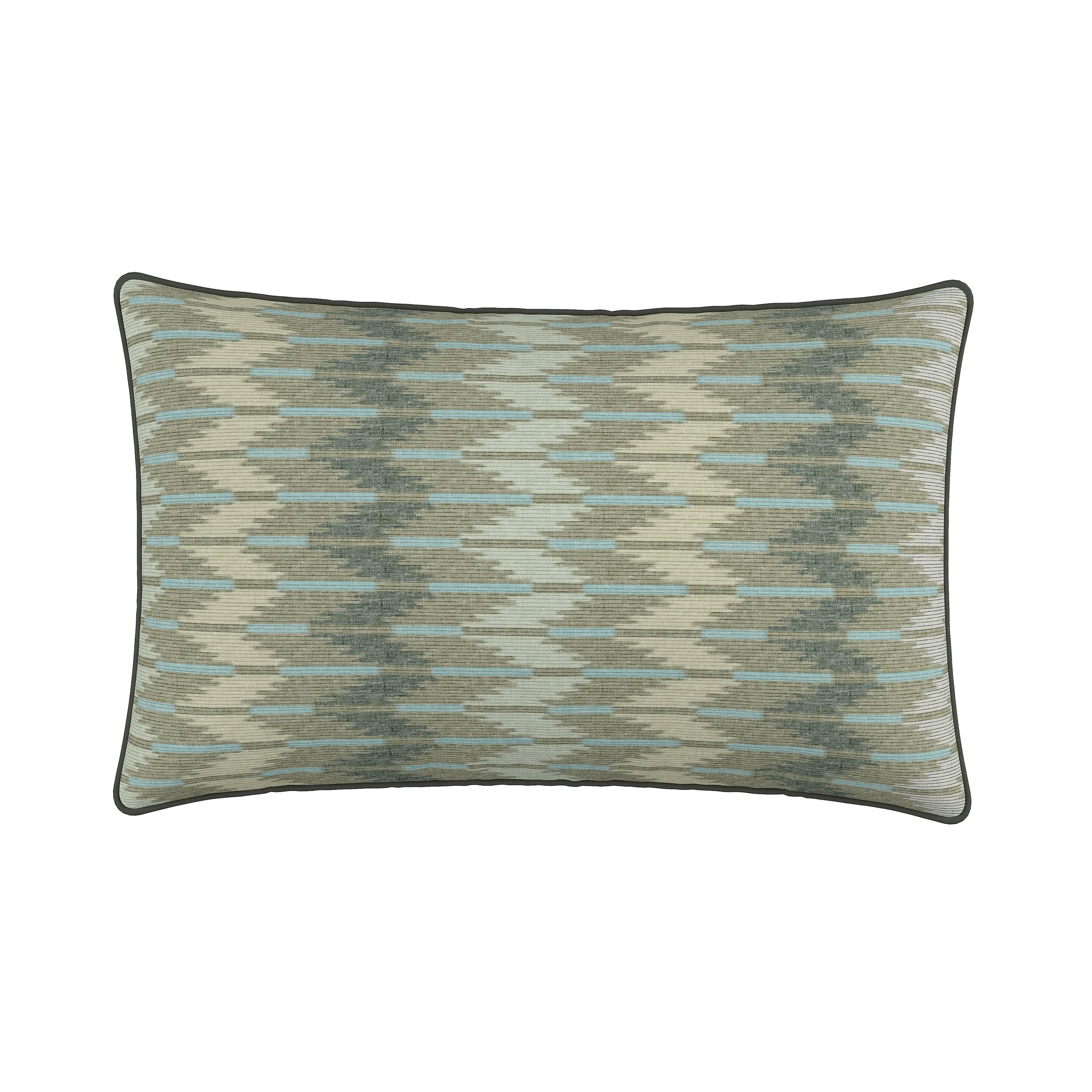 Alessie Cushion By Bedeck Of Belfast In Chambray Green